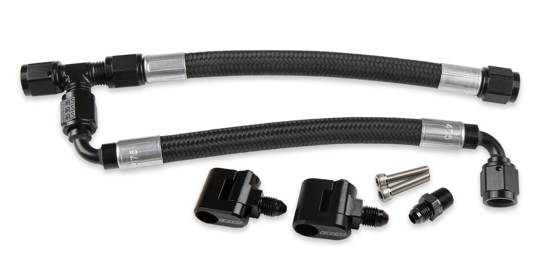 Holley LS Steam Tube Kit w/ Black Pro-Lite 350 Hose | SKU 26-553