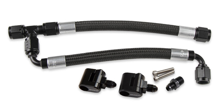 Holley LS Steam Tube Kit w/ Black Pro-Lite 350 Hose | SKU 26-553