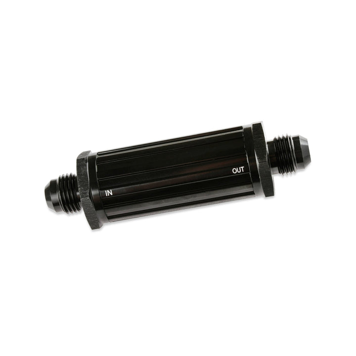 Mr. Gasket -6 AN Male Fuel Filter 30 Micron - Black | SKU 2006-BL