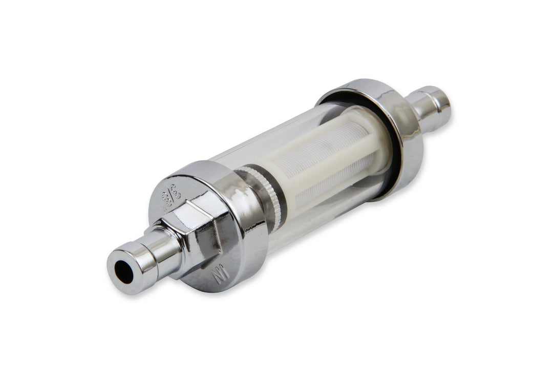 Mr. Gasket Clearview Inline Fuel Filter - 3/8 Inch | SKU 9748
