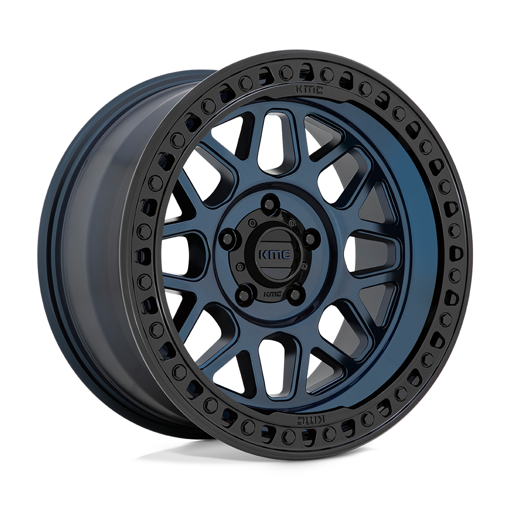 KMC KM549 GRS Wheel - Midnight Blue w/ Gloss Black Lip