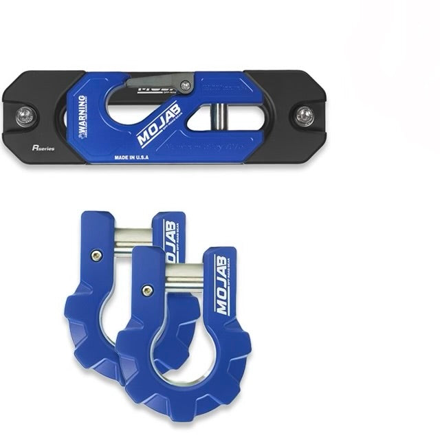 Color Matched Recessed Winch Shackle & Fairlead Kit + 3/4” Extreme Duty Aluminum Shackles (ceramic coated)lifetime warranty