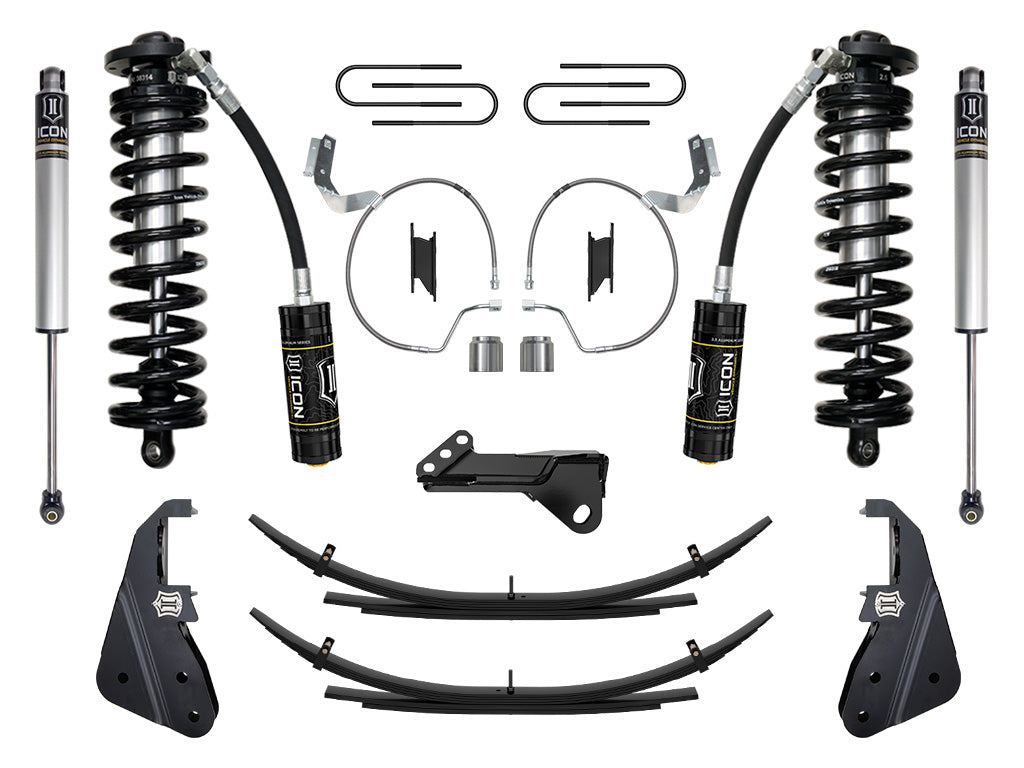 ICON 2023-2026 Ford F-250/350 Super Duty 4WD 4-5.5" Lift Stage 1 Coilover Conversion w/Expansion Packs