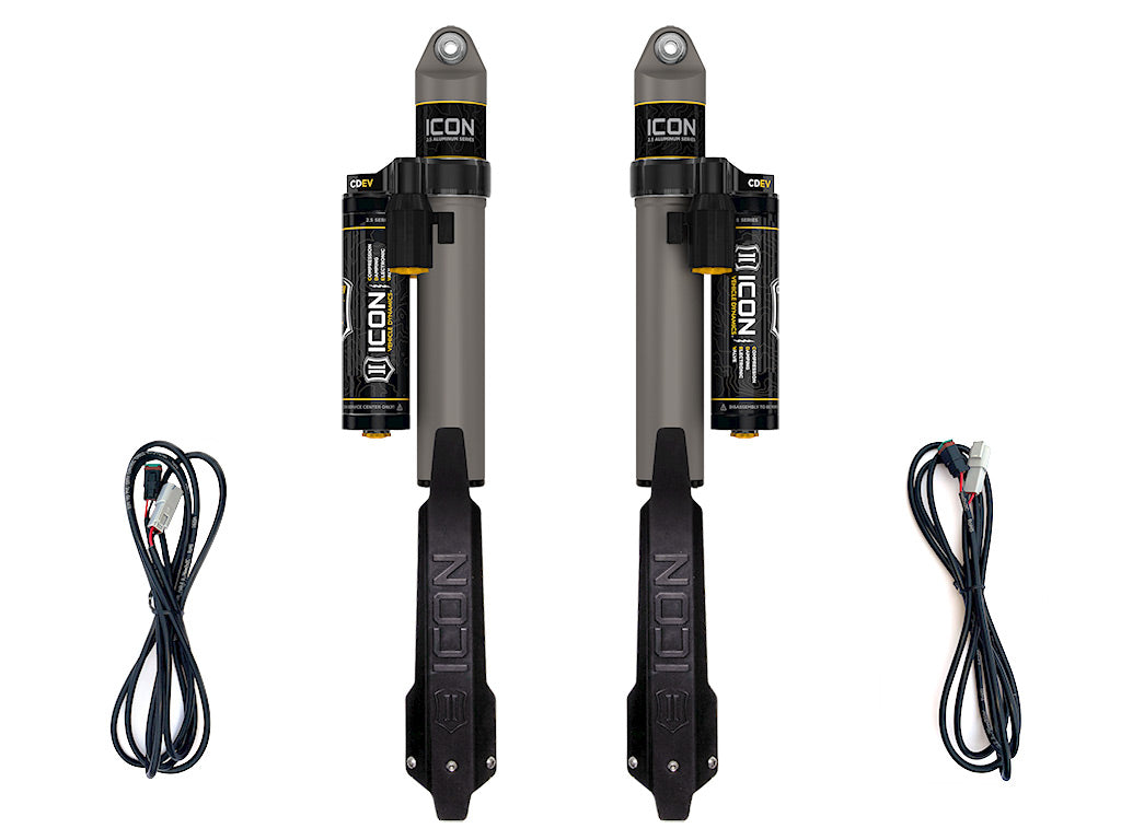 ICON 2020-2023 Jeep Gladiator 1.5" Lift Rear VS 2.5 Aluminum Shocks Piggyback w/CDEV Pair