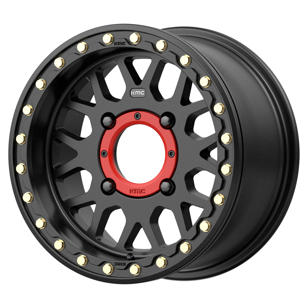 KMC KS235 Grenade UTV Beadlock Wheel - Satin Black