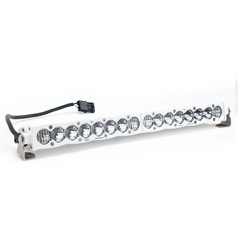 S8 White Straight LED Light Bar (20 Inch; Driving/Combo; Clear) Baja Designs 702003WT