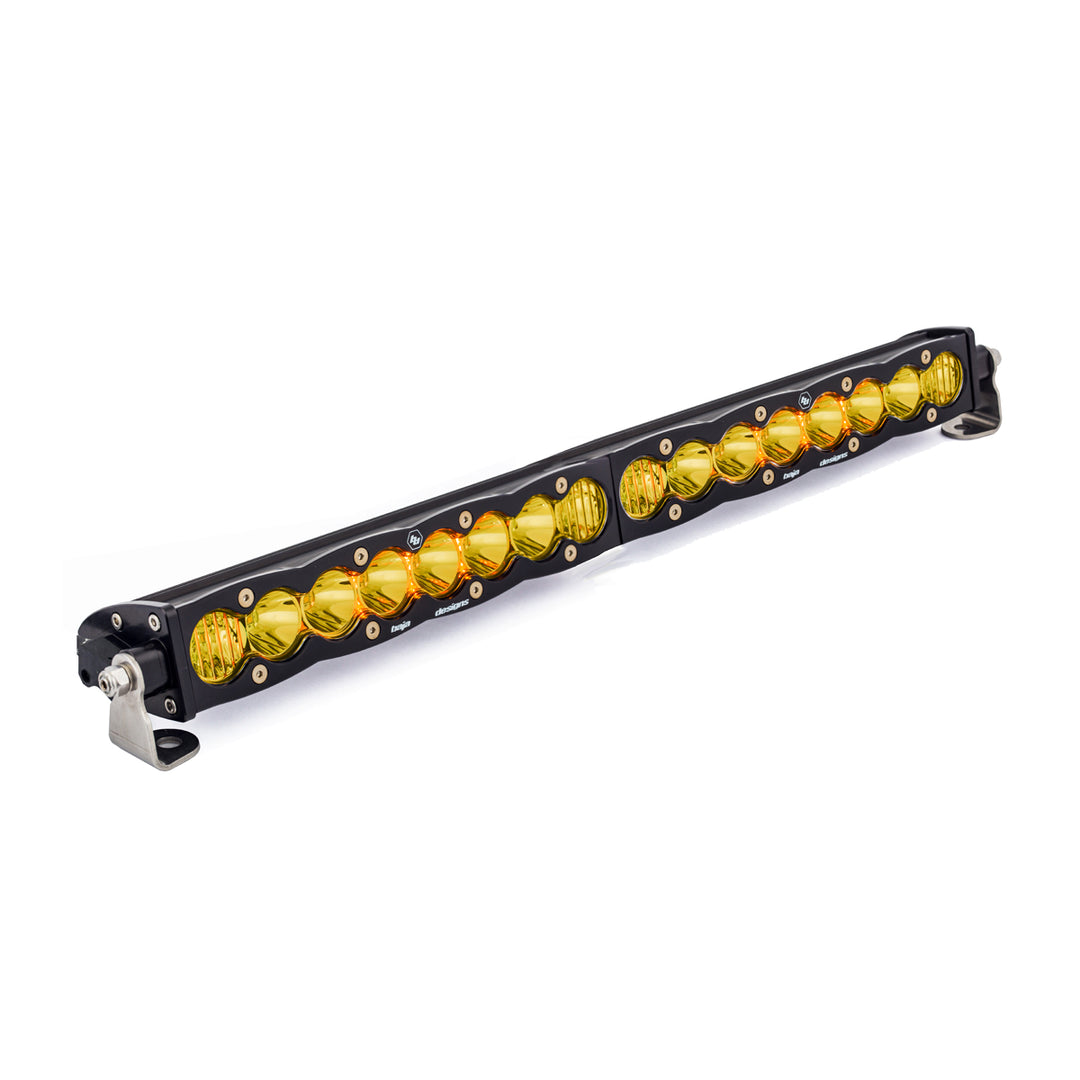 20 Inch LED Light Bar Single Baja Amber Straight Driving Combo Pattern S8 Series 702013