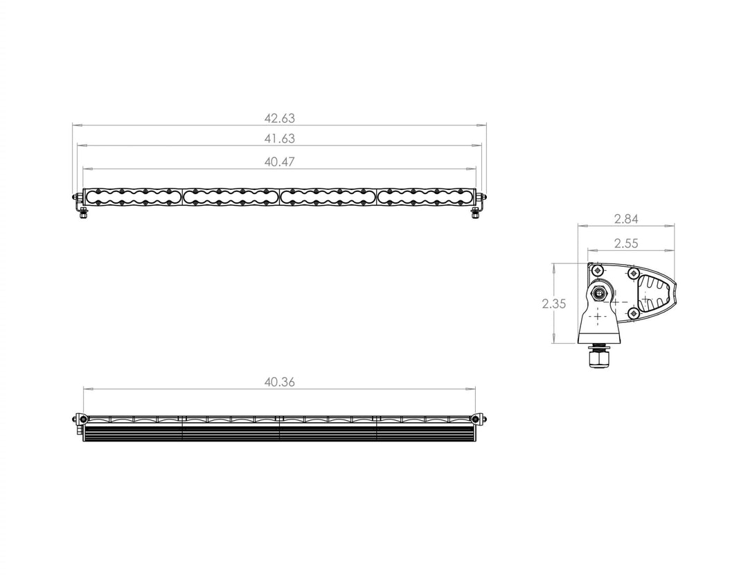 40 Inch LED Light Bar Driving Combo Pattern S8 Series