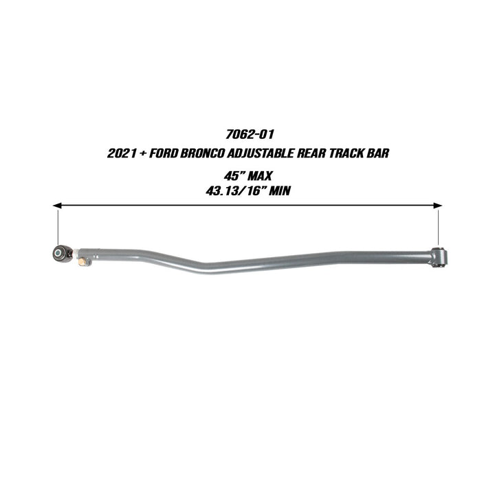 2021+ Ford Bronco Adjustable Rear Track Bar Synergy MFG | SKU 7062-01