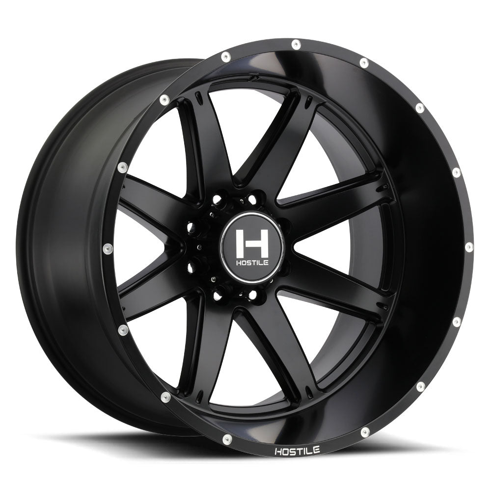 Hostile H109 Alpha | 20x9 | 8 On 170 | Offset 0 | Satin Black | SKU H109-2090817050BB
