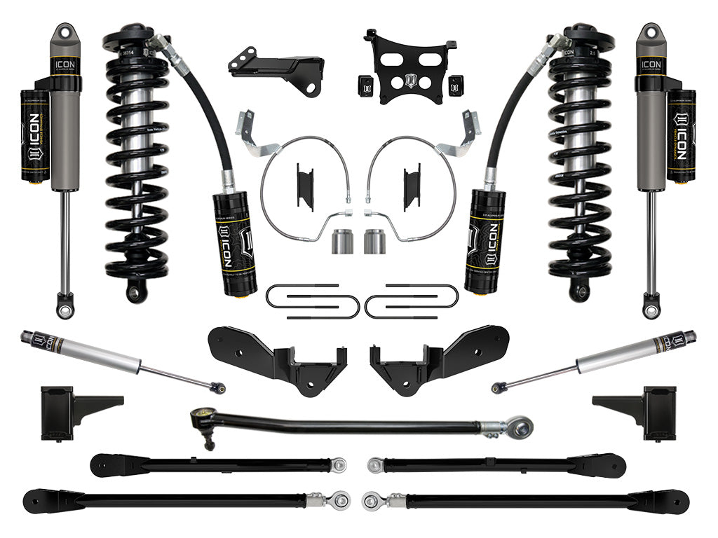 ICON 2023-2026 Ford F-250/F-350 Super Duty 4WD 4-5.5" Lift Stage 6 Coilover Conversion
