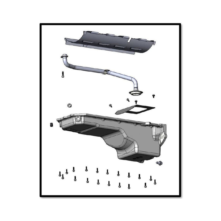 Holley Gen III Hemi Swap Oil Pan - Rear-Sump - Black - VVT | SKU 302-76BK