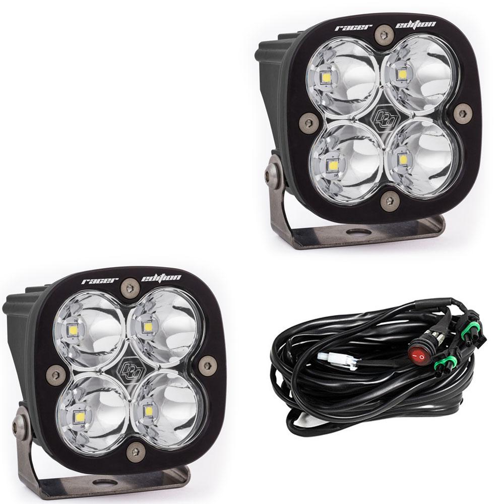 LED Light Pods Clear Lens Spot Pair Squadron Racer Edition Baja Designs 727801
