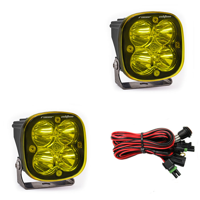 LED Light Pods Baja Amber Lens Spot Pair Squadron Racer Edition Baja Designs 727811