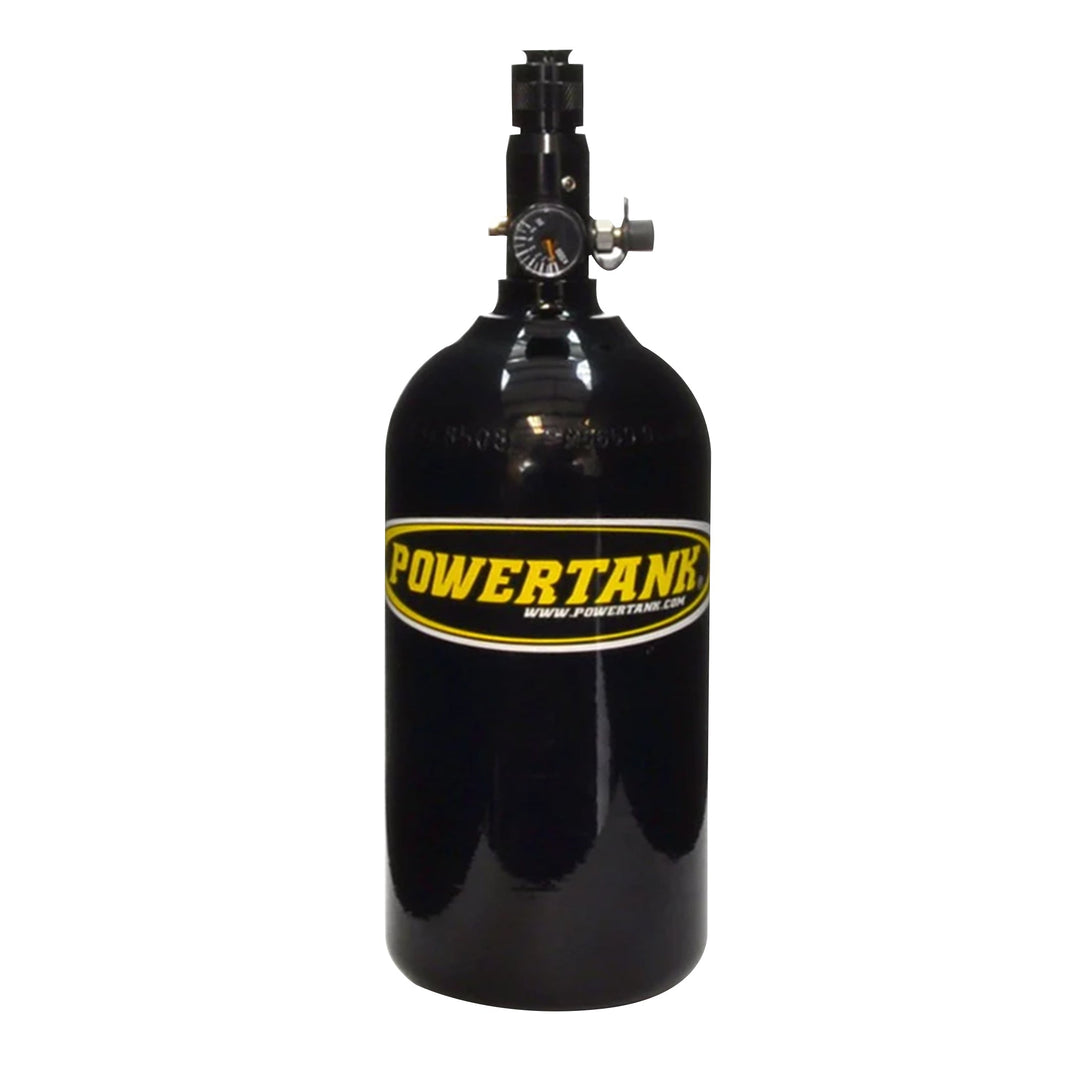 Nitrogen Bottle with Regulated Valve Gloss Black Powdercoat Power Tank