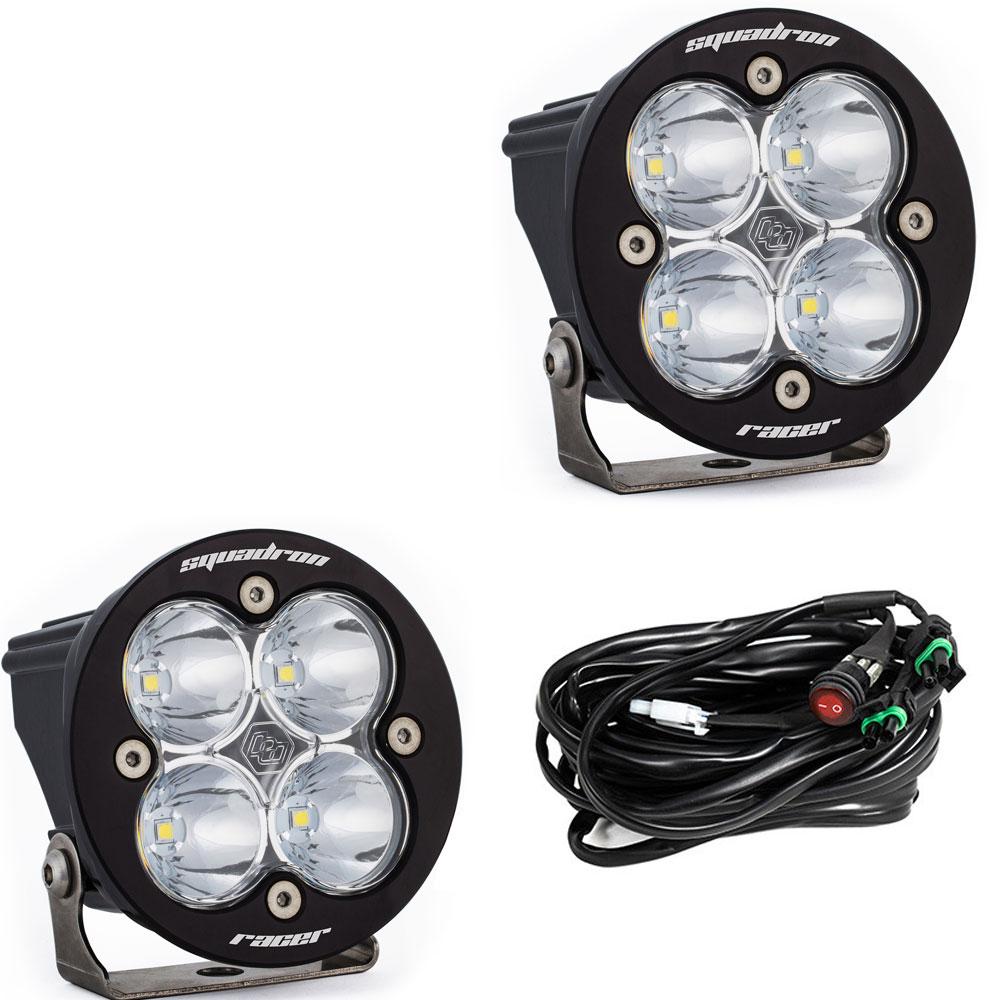 LED Light Pods Clear Lens Spot Pair Squadron R Racer Edition Baja Designs 737801
