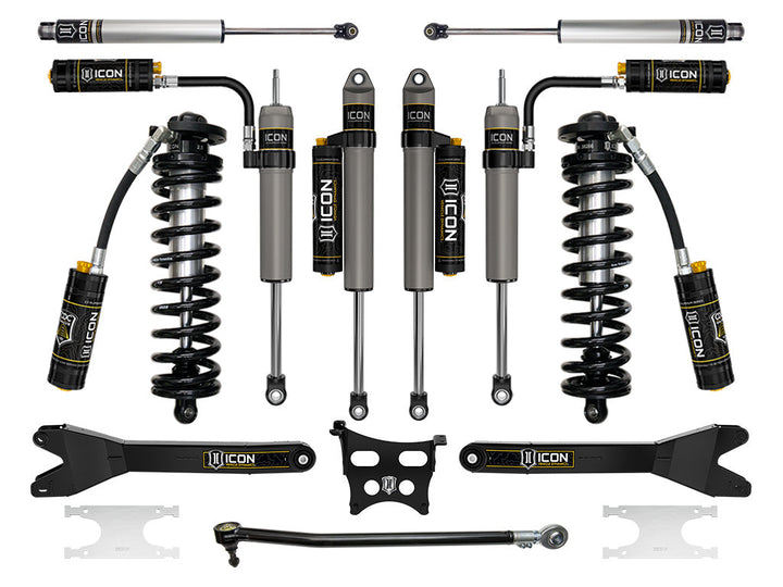 ICON 2023-2026 Ford F-250/350 Super Duty 4WD 2.5-3" Lift Stage 5 Coilover Conversion w/Radius Arms
