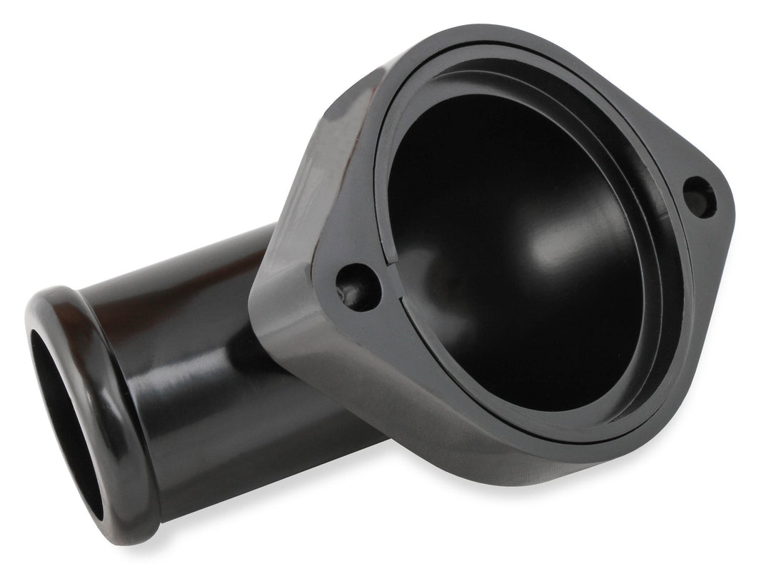 Mr. Gasket GM LS Water Neck - Swivel - 30 Degree Angle - Black | SKU 2670BK