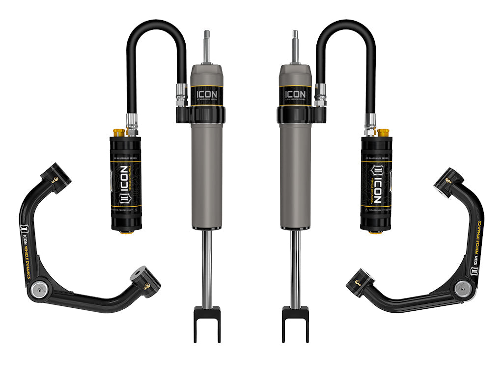 ICON 2011-2019 GM 2500/3500 HD 0-2" Lift VS 2.5 Shock System Remote Res w/CDCV Tubular