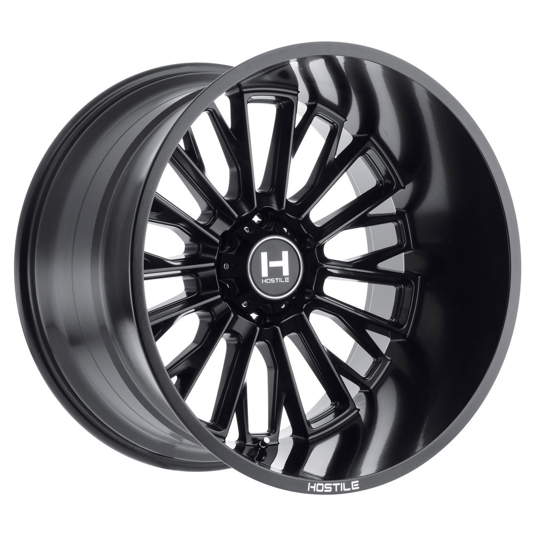 Hostile H114 Fury | 20x10 | 5 On 127 | Offset -19 | Satin Black | SKU H114-2010550047BB