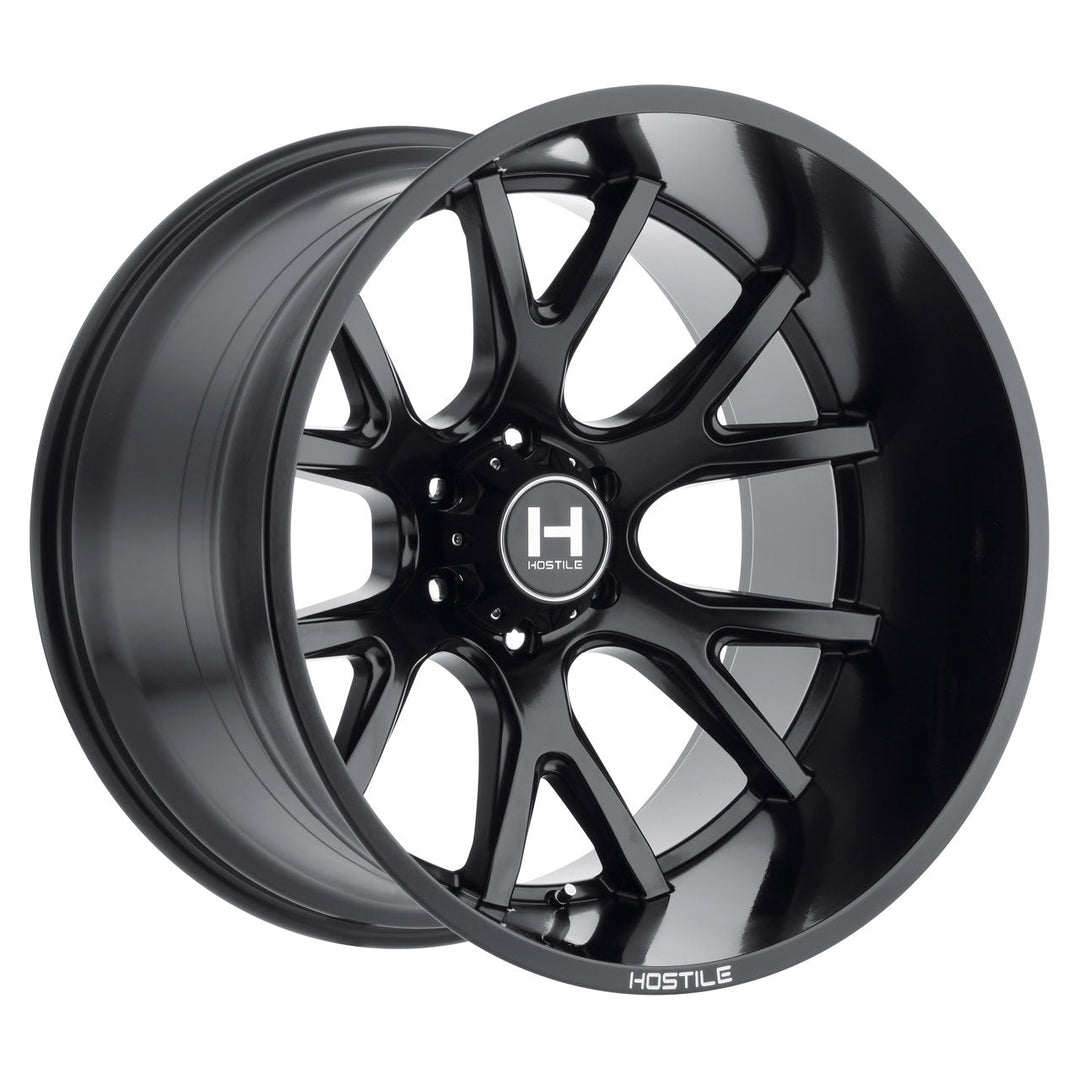 Hostile H113 Rage | 20x9 | 6 On 139.7 | Offset 12 | Satin Black | SKU H113-2090655055BB