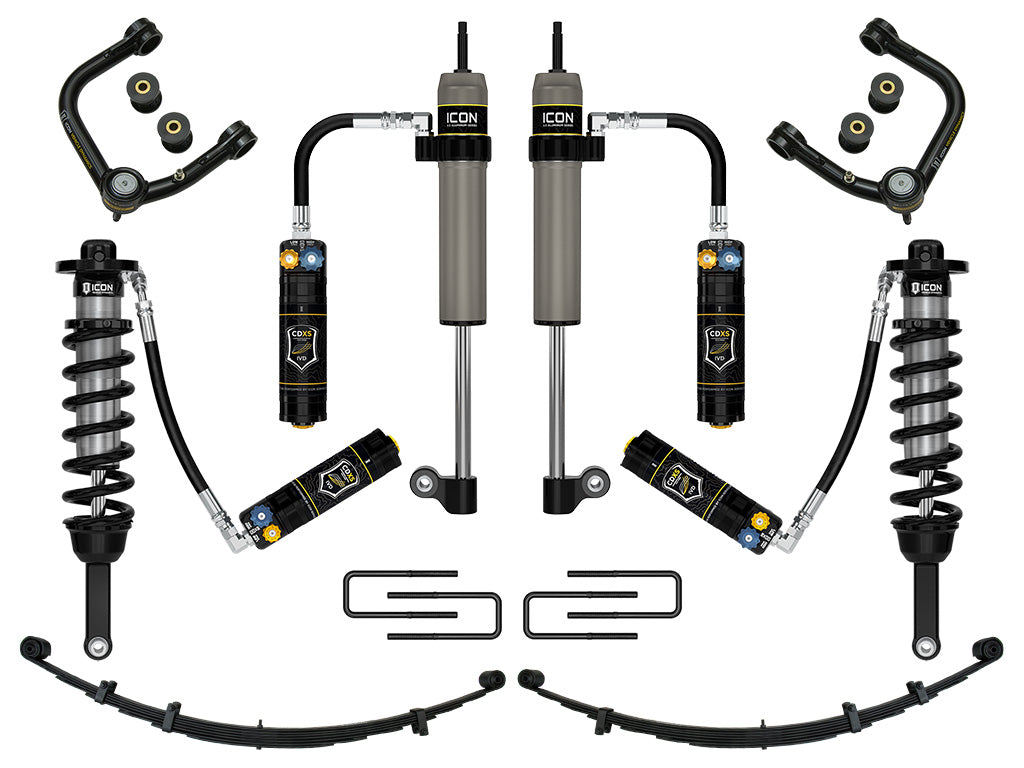 ICON 2005-2015 Toyota Tacoma 0-3.5" Lift/2016-2023 Tacoma 0-2.75" Lift Stage 9 Suspension Tubular CDXS