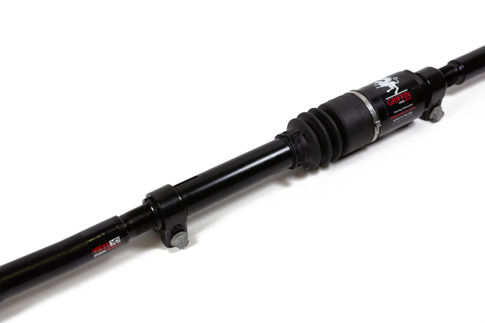 Jeep Drag Link No Drill Top Mount w/ Griffin XD Black Bellow Yeti XD For 18-24 Wrangler/Gladiator Steer Smarts | SKU 78077001-GQSK