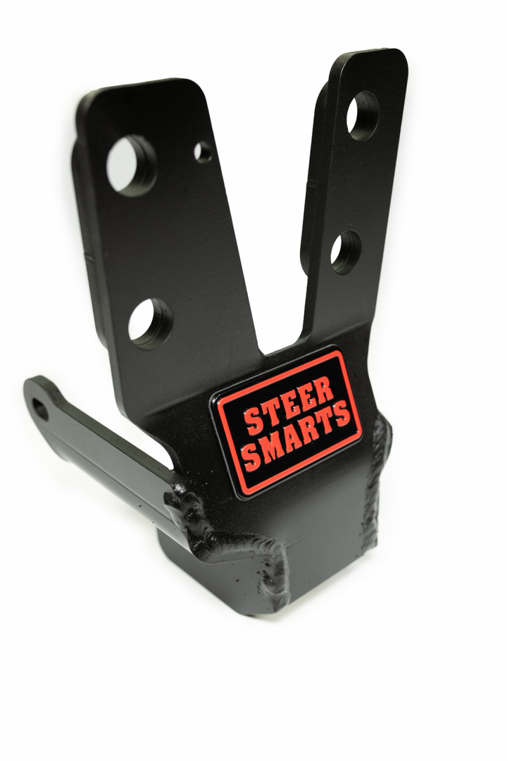 18-20 Jeep Wrangler/Gladiator JL/JT Yeti XD Sealed Bearing Sector Shaft Brace with Frame Side Track Bar Reinforcement Bracket - Aluminum Steering Box Only Steer Smarts | SKU 79041002-GQSK