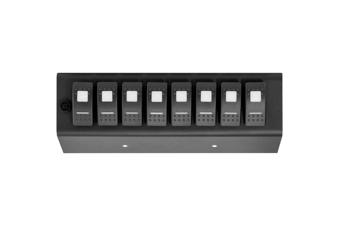 Add On Amber LED 8-Switch Panel for 07-08 Jeep Wrangler JK (for SourceSE) sPod | SKU 8-600-SP-07-A