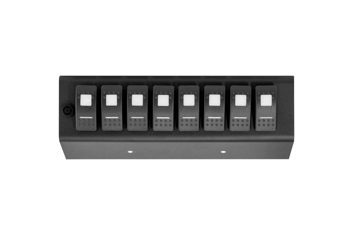 Add On Amber LED 8-Switch Panel for 07-08 Jeep Wrangler JK (for SourceSE) sPod | SKU 8-600-SP-07-A