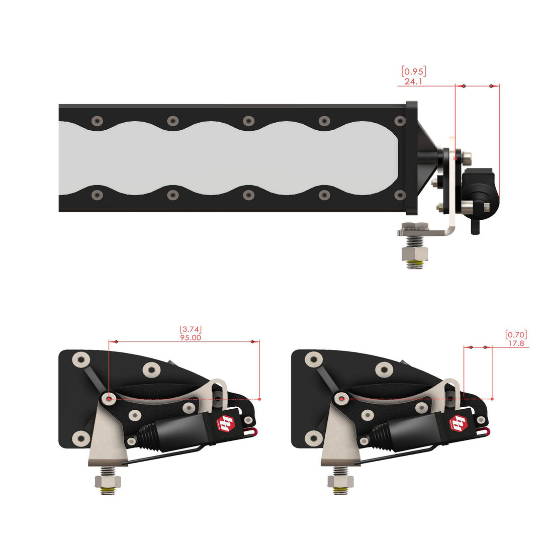 Reflex Light Actuator Kit OnX6+ Single 10 Inch Light Bar