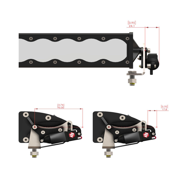 Reflex Light Actuator Kit OnX6+ Single 10 Inch Light Bar