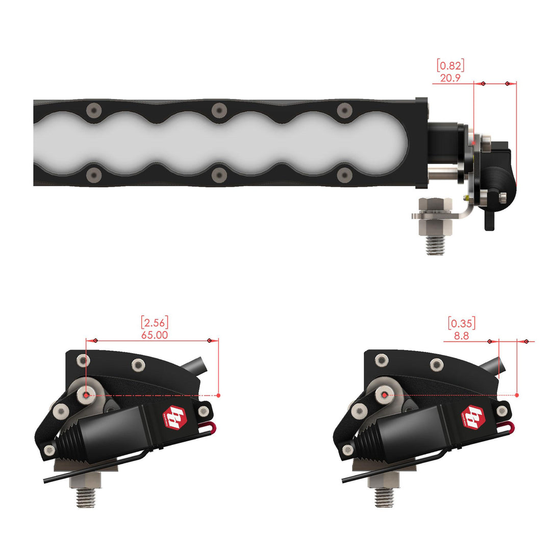 Reflex Light Actuator Kit S8 Single 10 Inch Light Bar