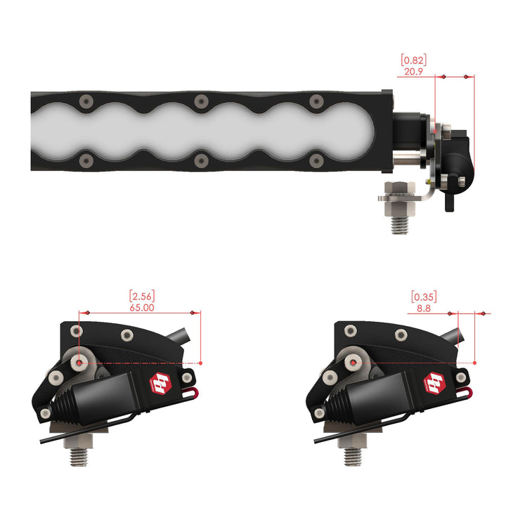 Reflex Light Actuator Kit S8 Single 10 Inch Light Bar