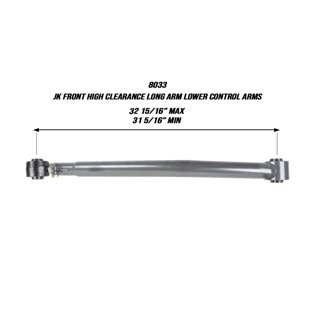 Jeep JK/JKU Front High Clearance Long Arm Lower Control Arms Synergy MFG | SKU 8033