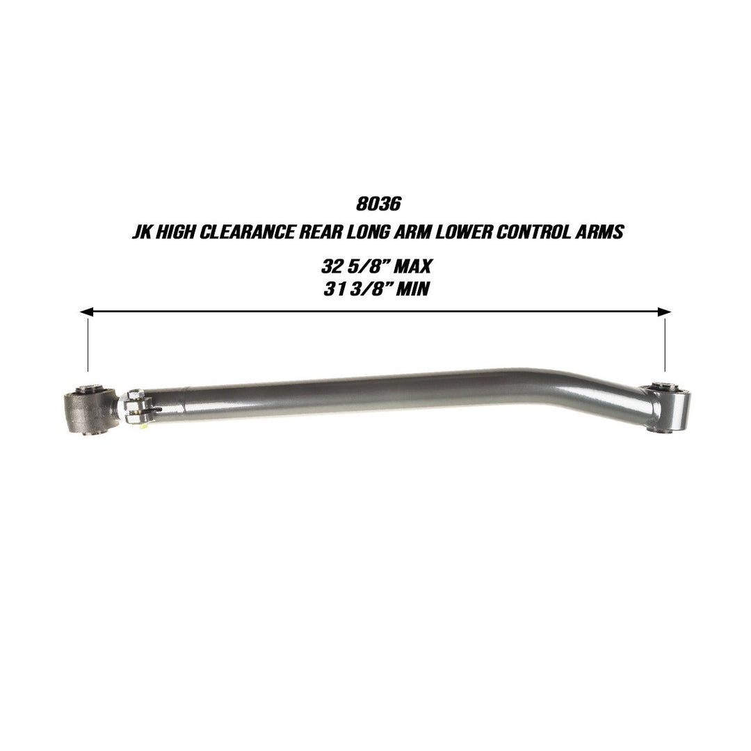Jeep JK/JKU High Clearance Rear Long Arm Lower Control Arms Synergy MFG | SKU 8036