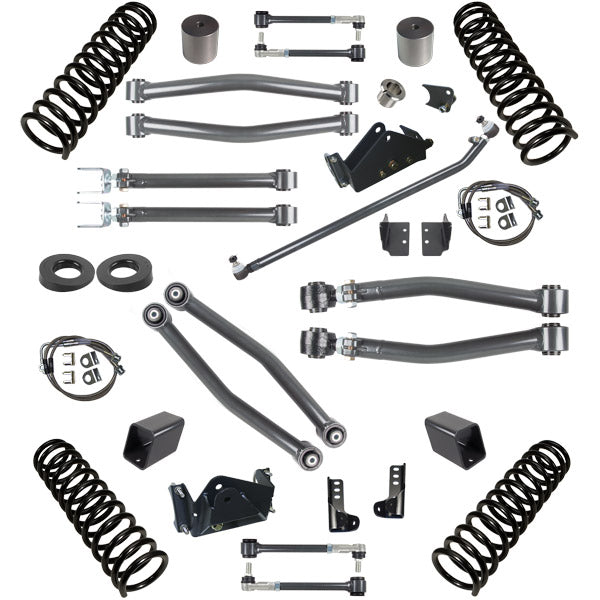 JK 3.0 Inch Lift Stage 3 Suspension System 07-18 Wrangler JKU 4 DR Synergy MFG | SKU 8043-30
