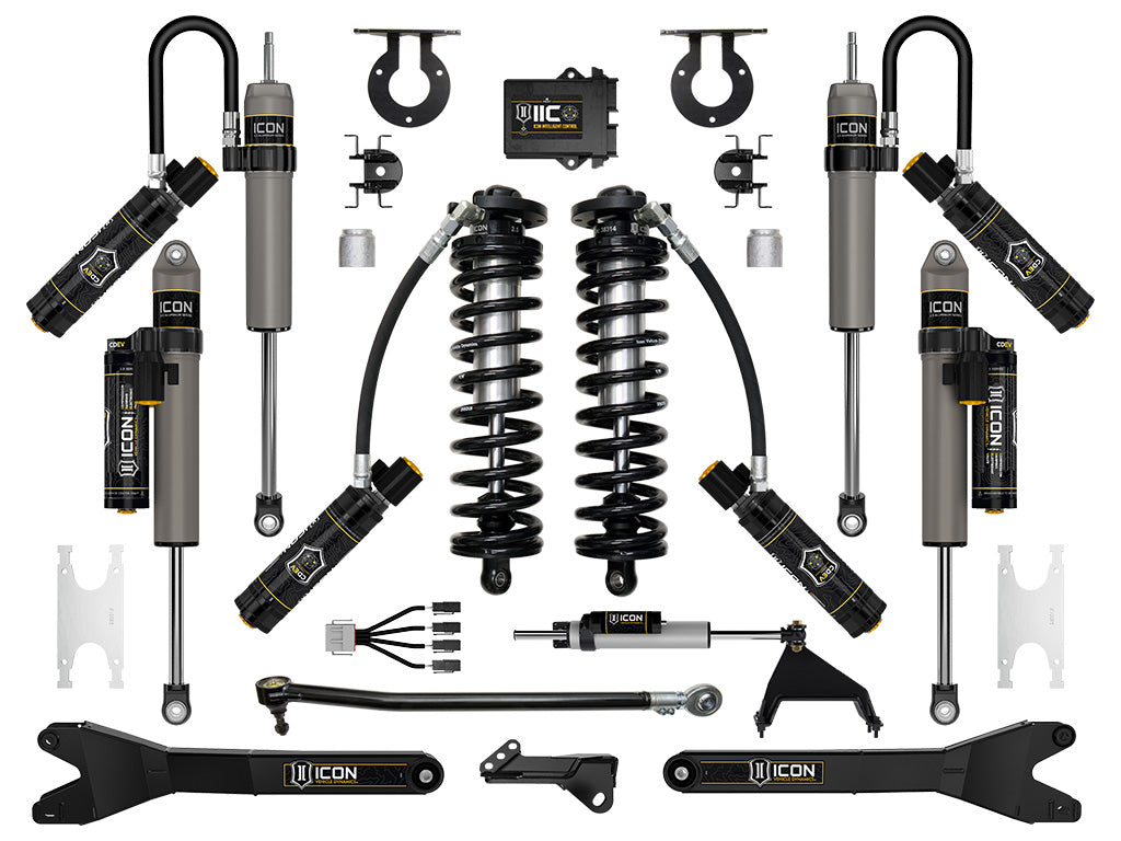 ICON 2023-2026 Ford F-250/350 Super Duty 4WD 2.5-3" Lift Stage 7 Coilover Conversion w/Radius Arms