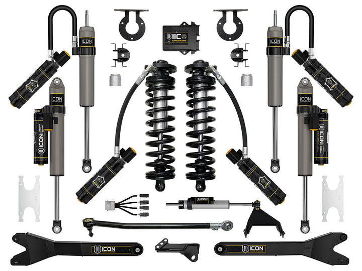 ICON 2023-2026 Ford F-250/350 Super Duty 4WD 2.5-3" Lift Stage 7 Coilover Conversion w/Radius Arms