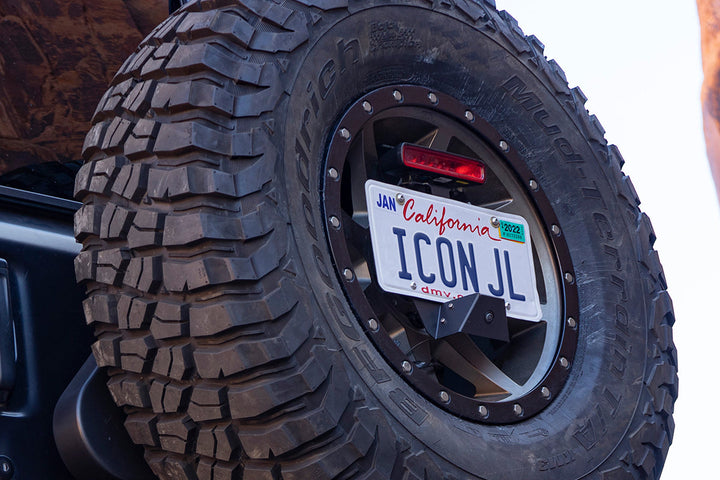 ICON Impact Armor 2018-Up Jeep Wrangler JL License Plate Relocation Kit (25171)