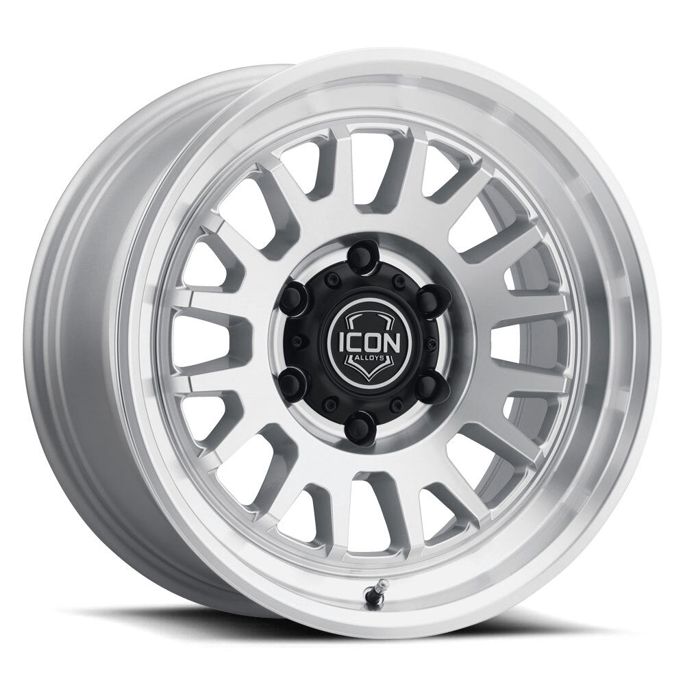 ICON Alloys Anza Silver Machined 17x8.5 6x5.5 25mm Offset 5.75" BS (8217859057SM)