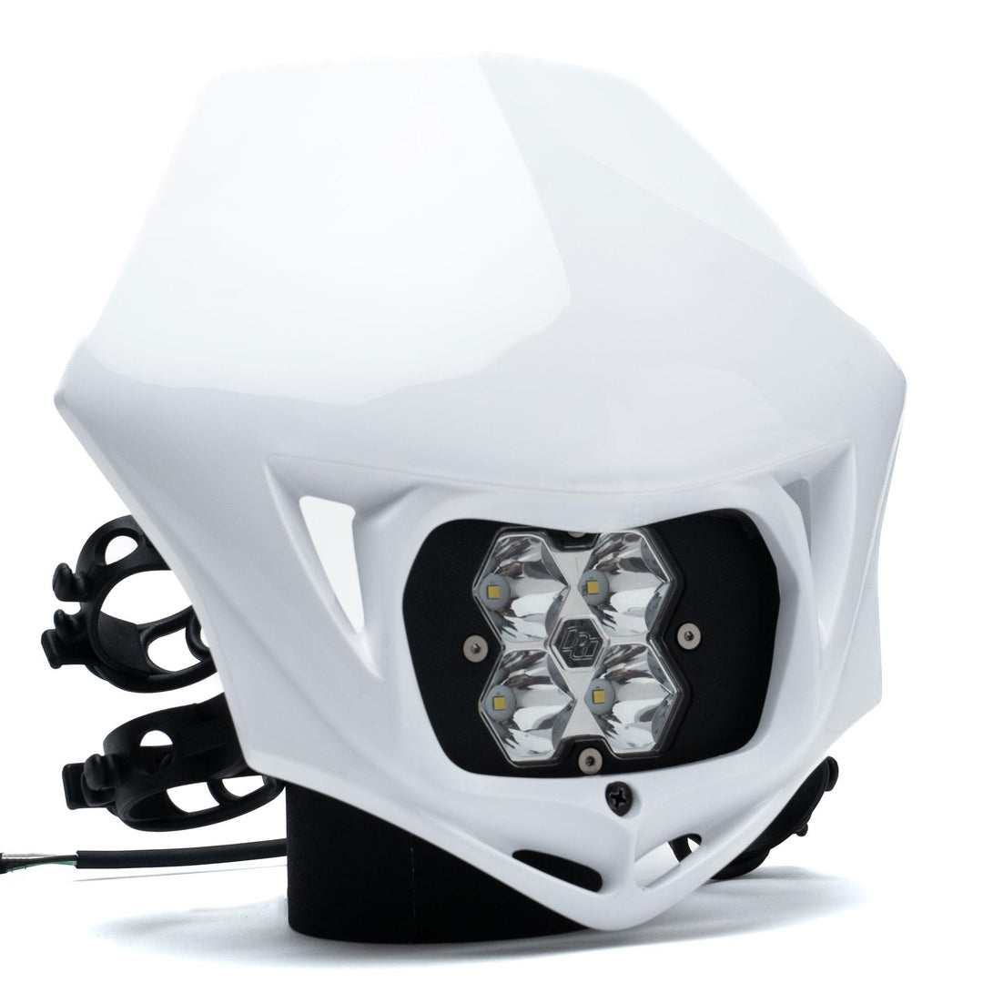 Squadron 2.0 Sport Motorcycle (D/C) LED Headlight Kit w/Shell Universal White Spot Clear 84-7000-WT