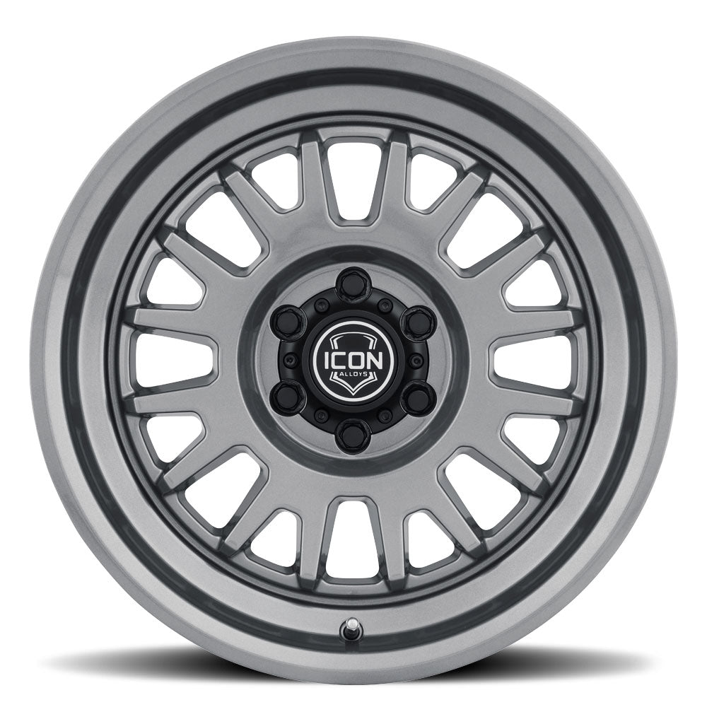 ICON Alloys Anza Gun Metal 17x8.5 6x135 6mm Offset 5" BS (8217856350GM)