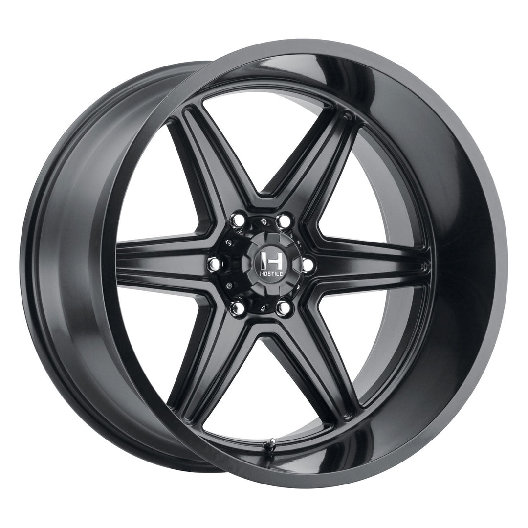Hostile H117 Venom | 22x10 | 6 On 139.7 | Offset -25 | Satin Black | SKU H117-2210655045BB