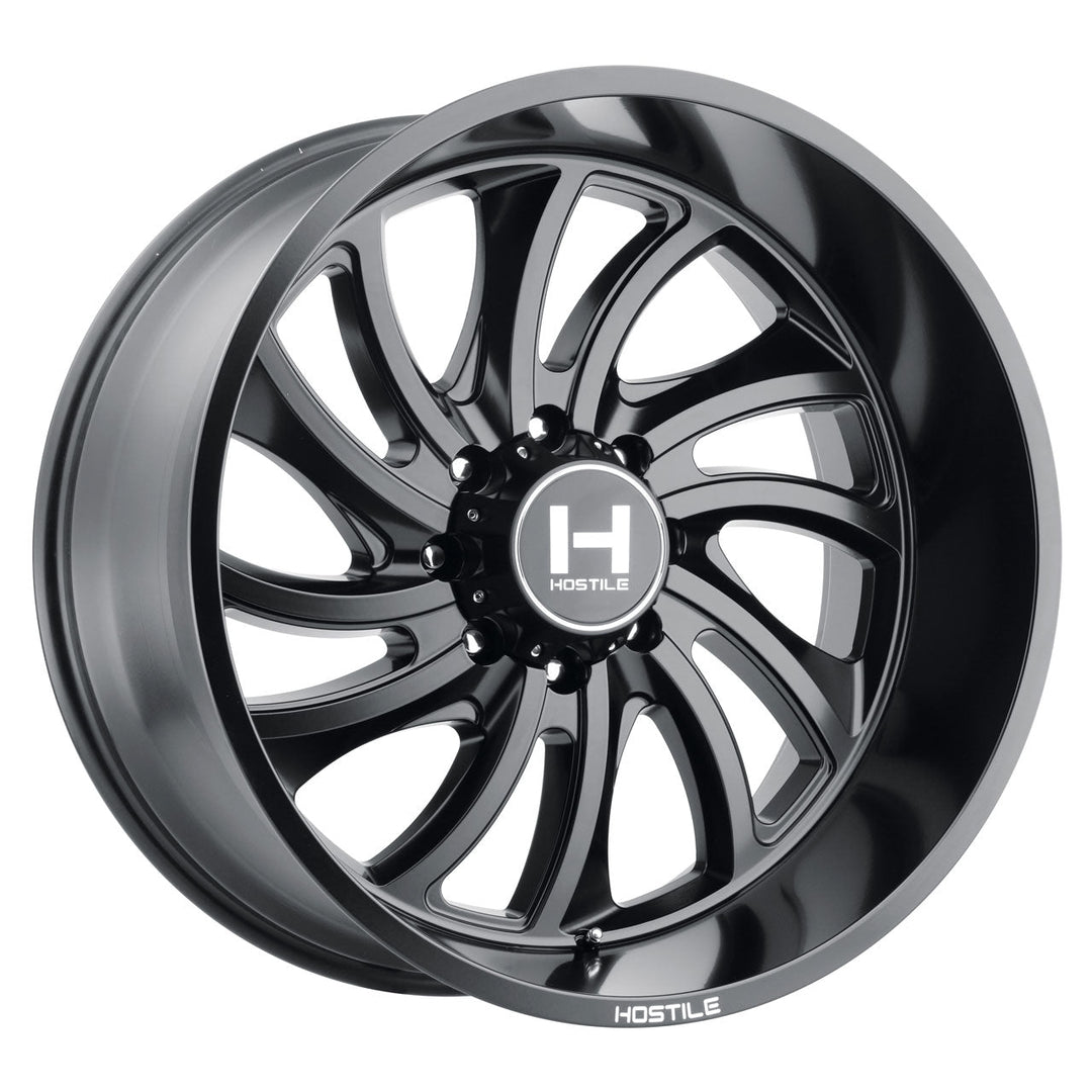 Hostile H118 Demon | 20x10 | 6 On 135 | Offset -19 | Satin Black (Asphalt) | SKU H118-2010613547BB