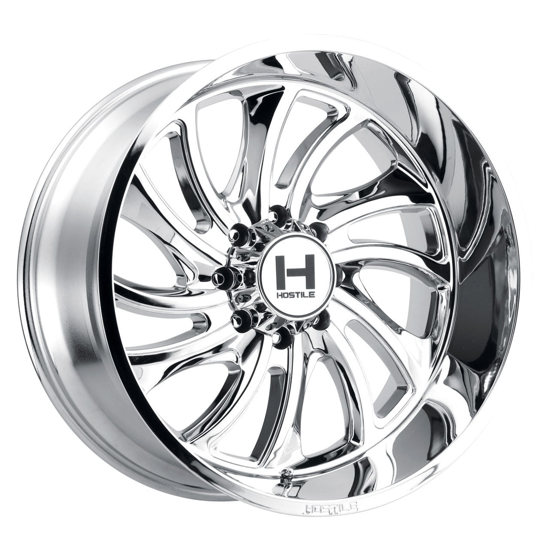 Hostile H118 Demon | 20x10 | 8 On 165.1 | Offset -19 | Chrome | SKU H118-2010816547C