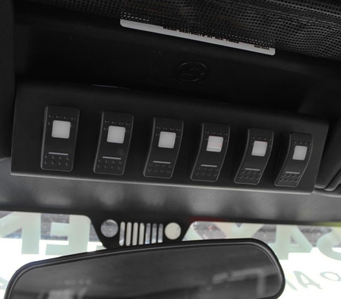 BantamX w/ Amber LED Switch panel for JK 2007-2008 sPod | SKU 870050