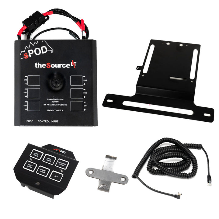 SourceLT/Mini6 Steering Wheel Mount Kit 22-24 Polaris RZR Pro R/Turbo R 20-24 Pro XP sPod | SKU 870094