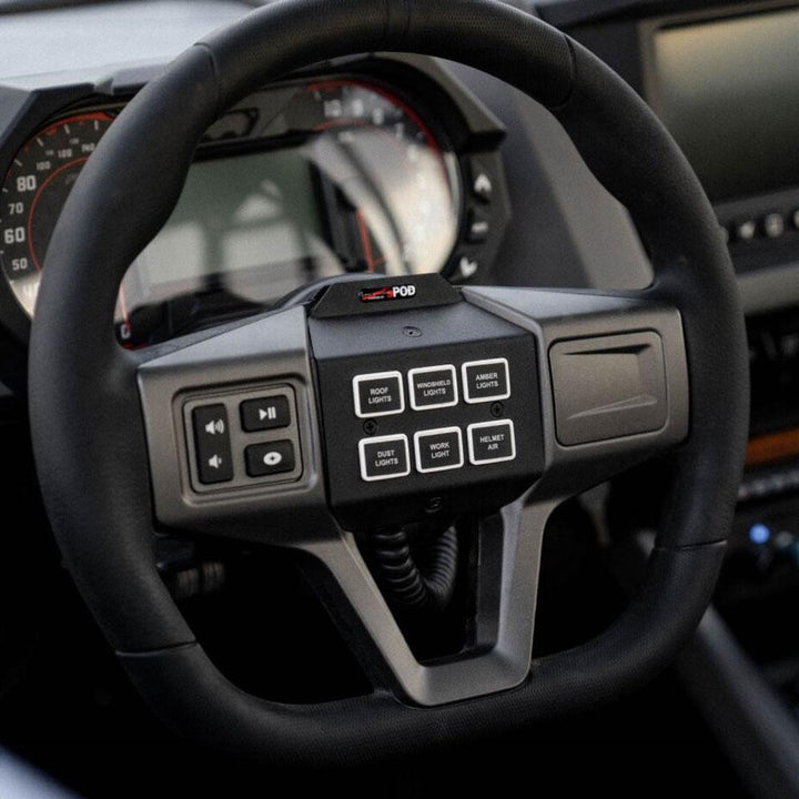SourceLT/Mini6 Steering Wheel Mount Kit 22-24 Polaris RZR Pro R/Turbo R 20-24 Pro XP sPod | SKU 870094