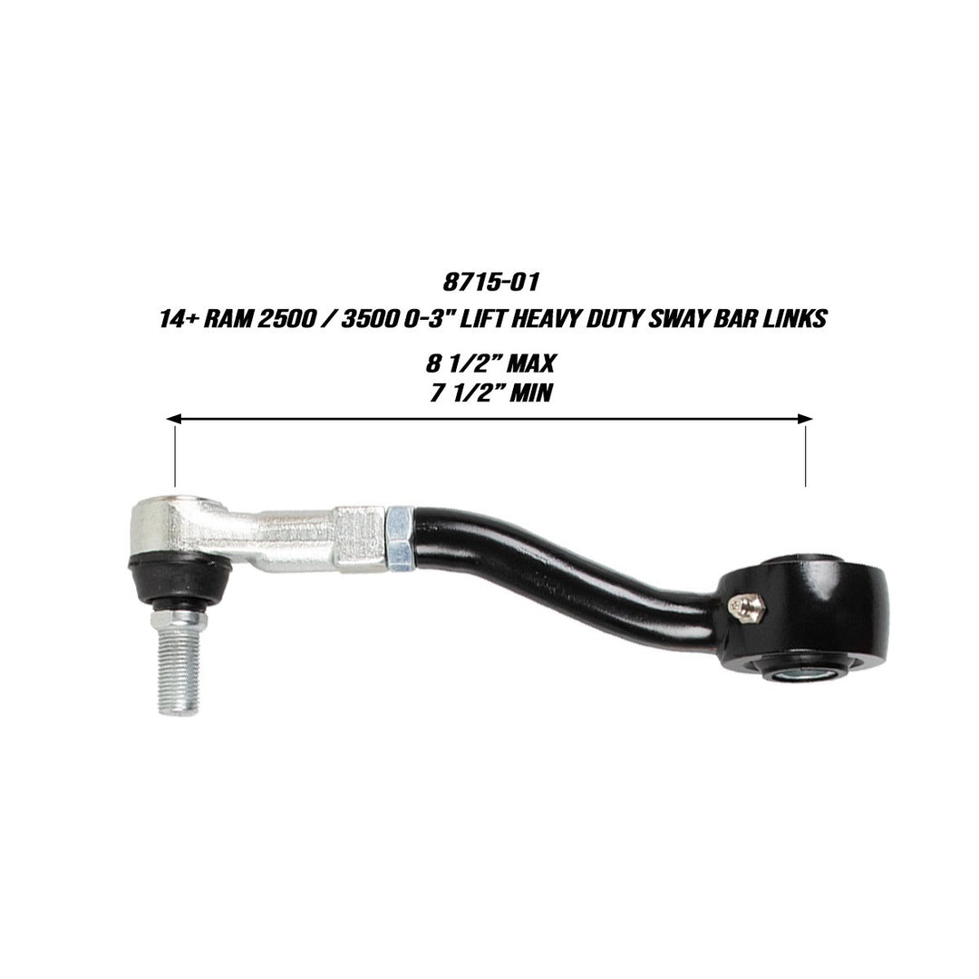 2014+ Ram 2500/3500 Heavy Duty Front Sway Bar Links - 2-4" Lift 8715-01 Synergy MFG | SKU 8715-01
